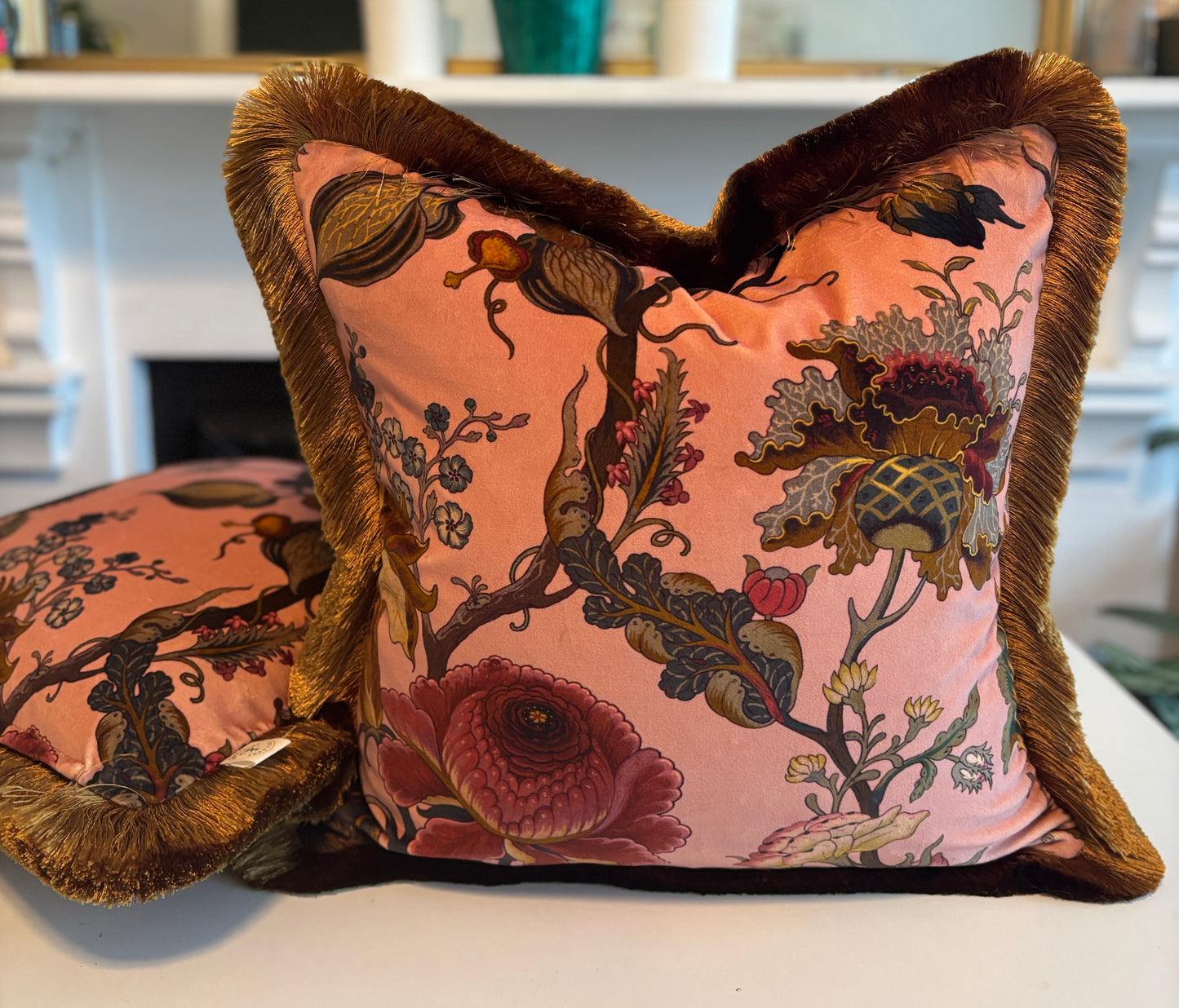 House of Hackney “Artemis” Cotton Velvet with Vintage Gold Brush Trim