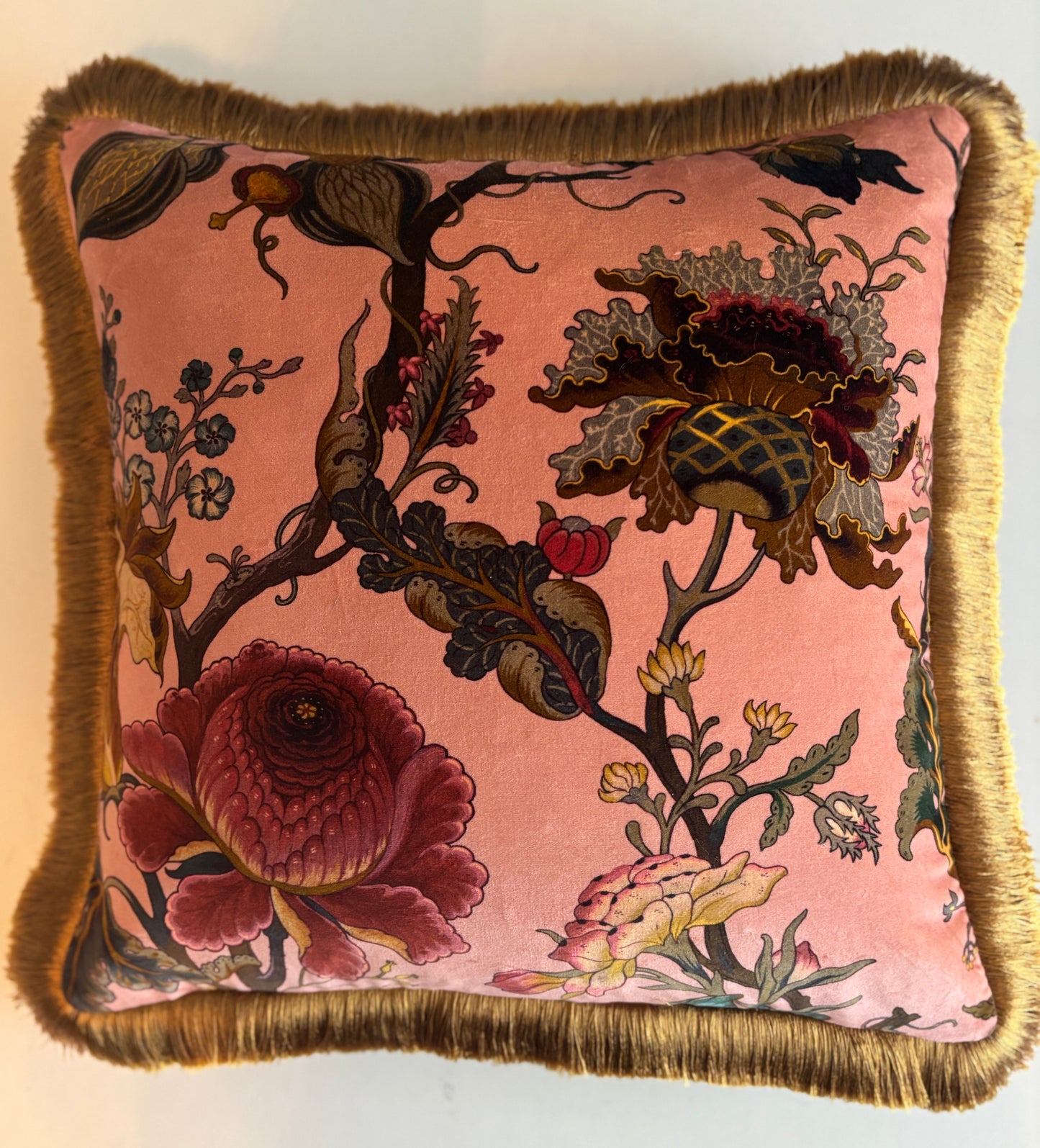 House of Hackney “Artemis” Cotton Velvet with Vintage Gold Brush Trim