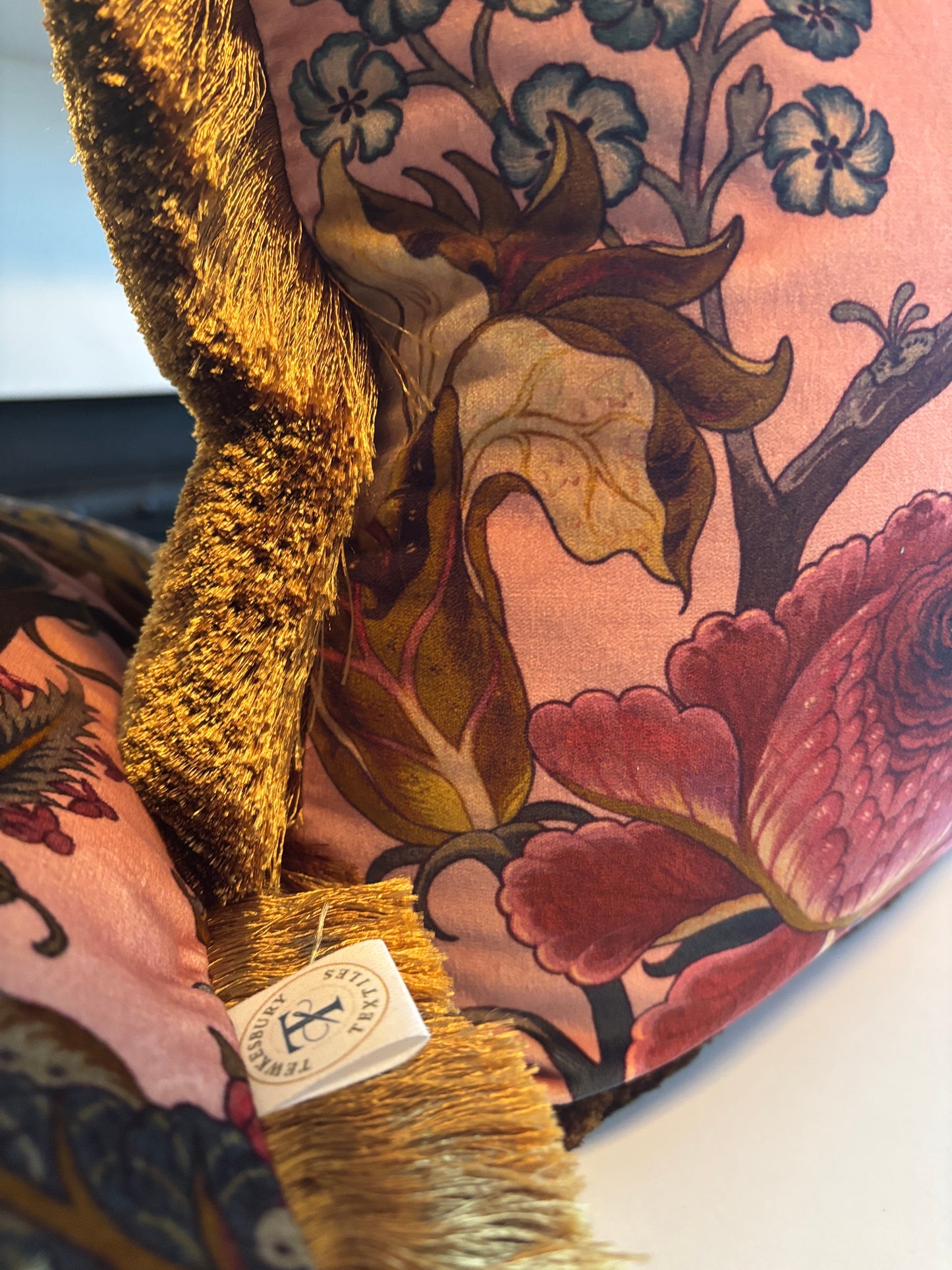 House of Hackney “Artemis” Cotton Velvet with Vintage Gold Brush Trim