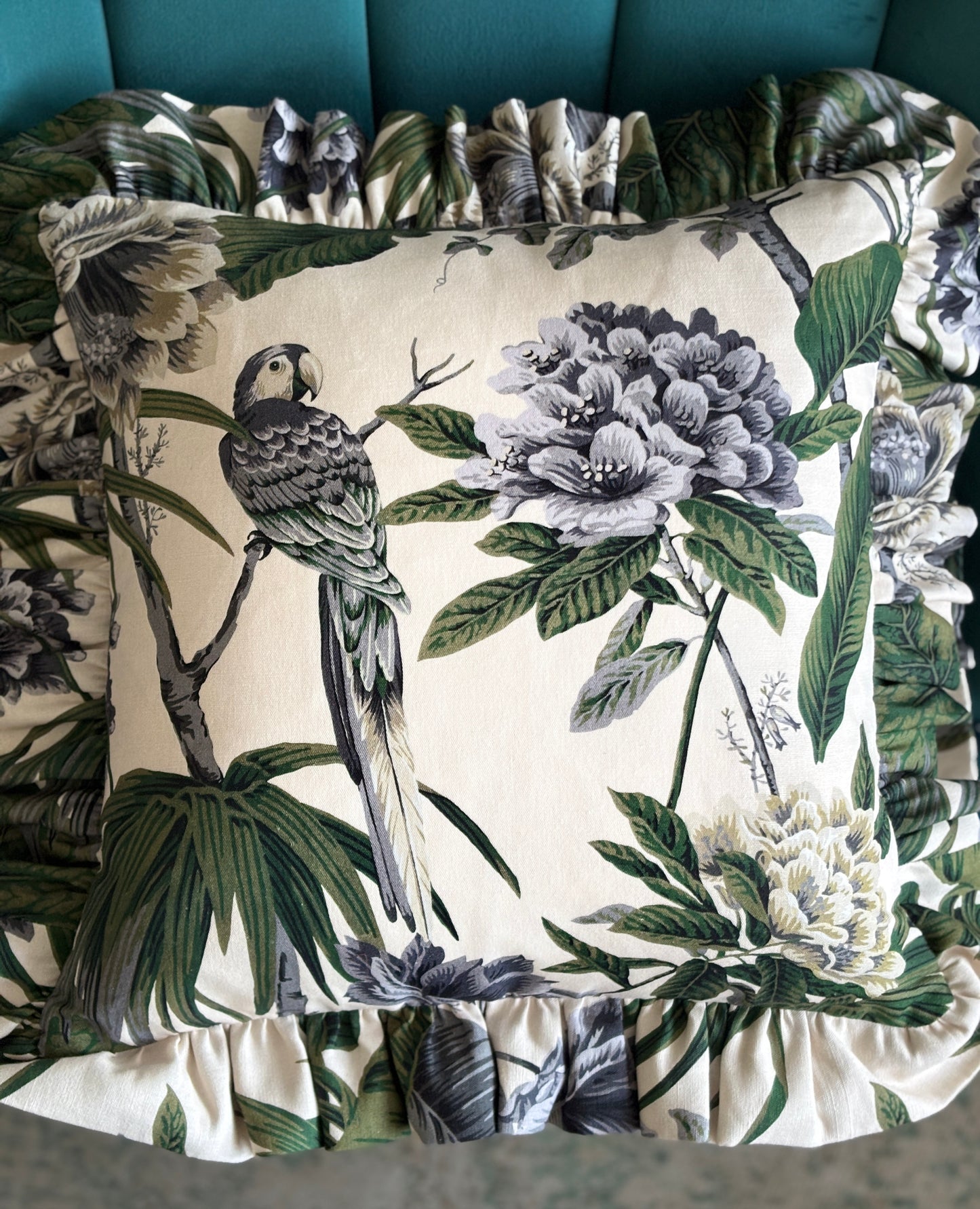 House of Hackney “Paradisa” Cotton-Linen with Statement Ruffle Edge