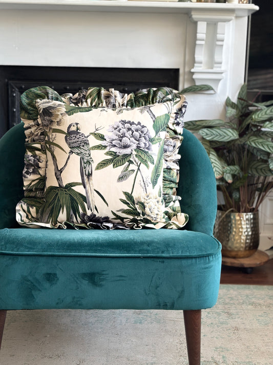 House of Hackney “Paradisa” Cotton-Linen with Statement Ruffle Edge